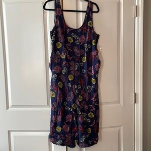 NWT MODCLOTH farmers market midi length jumpsuit large